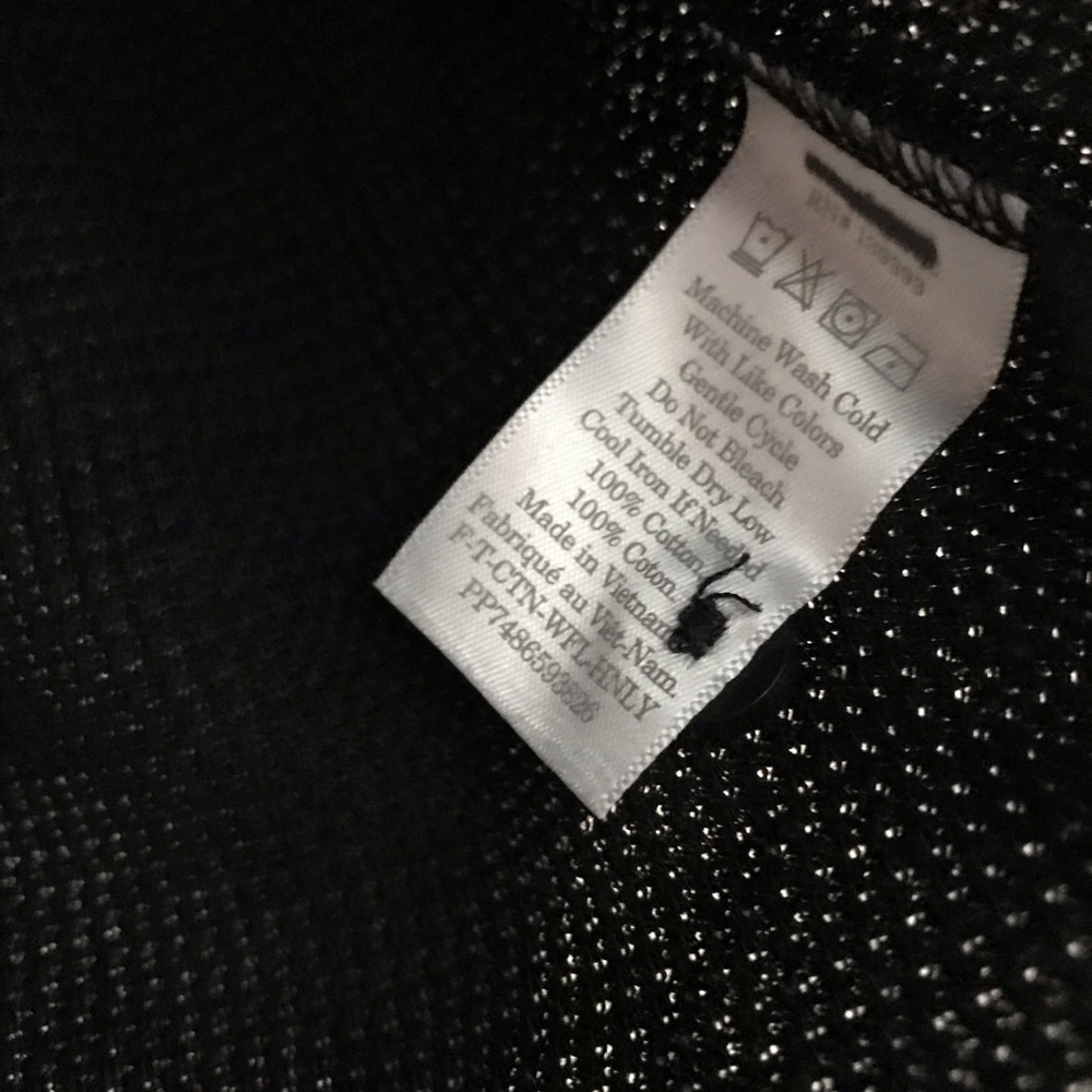Everlane XXS Black Grey Canvas Waffle Henley Trio - Picture 3 of 10